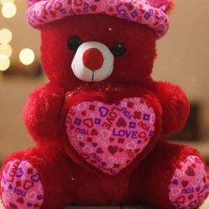 Pink Teddy Bear - RED